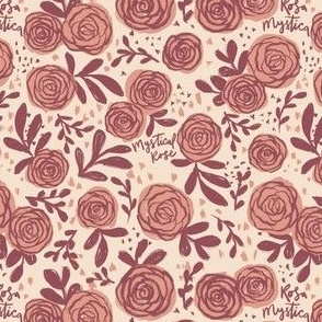 Rosa Mystica, Mystical Rose, Pink and Raspberry