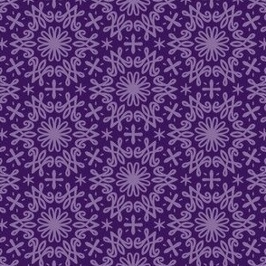 Catholic Marian, Purple Auspice Geometric  Lent, Advent