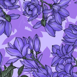 Magnolias - Violet - Large