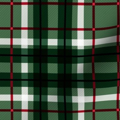 Little Christmas Plaid traditional check design tartan trend green red white winter 
