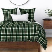 Little Christmas Plaid traditional check design tartan trend green red white winter 