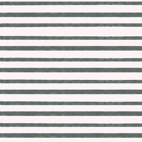Boho Earthy Neutral Stripes // Sage on Off White