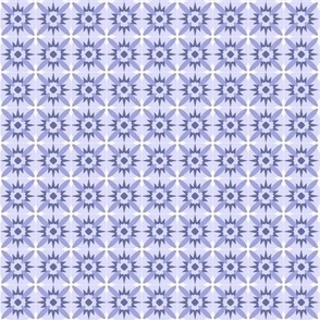 Geometric grid - Blue - Small