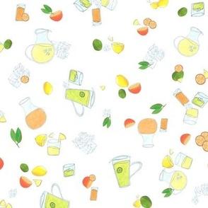 Fruit Juices Fabric, Wallpaper and Home Decor | Spoonflower
