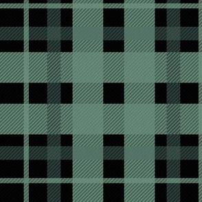 Posh western Christmas Plaid traditional check design tartan trend night green 