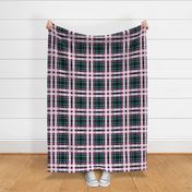 Posh Christmas  Plaid traditional check design tartan trend pink purple black aqua neon  