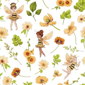 bumble bee floral 