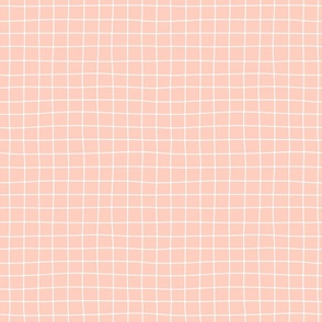wobbly grid - pink + white