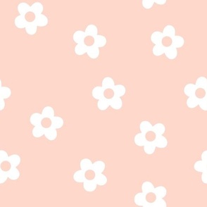 minimal florals - pink + white