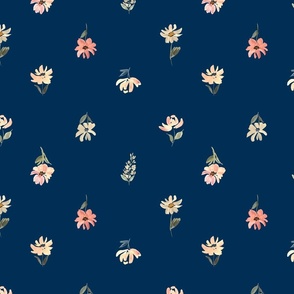 floral ditsy navy
