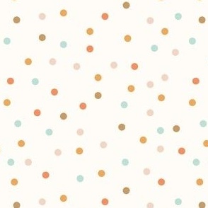 Confetti  2 / cute geometric pattern design with dots retro