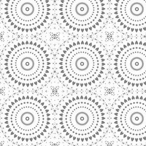 Gray-white (2) mandalas 3” repeat