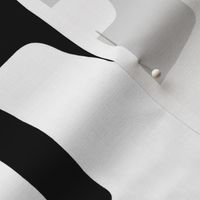 Kuba  Cloth Black on White large