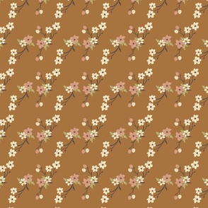 Copper Cream Chocolate Floral