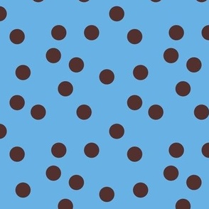 Freely polka blue brown 