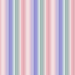 Succulent Dream Serape Southwest Stripes- Pastels- Cotton Candy Seaglass Lilac- Vertical- Small Scale 