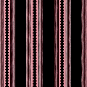 Sophisticated Stripe - Medium - Pink / Black