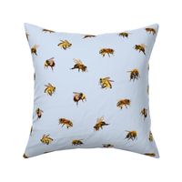 Honey Bees - Medium - French Blue
