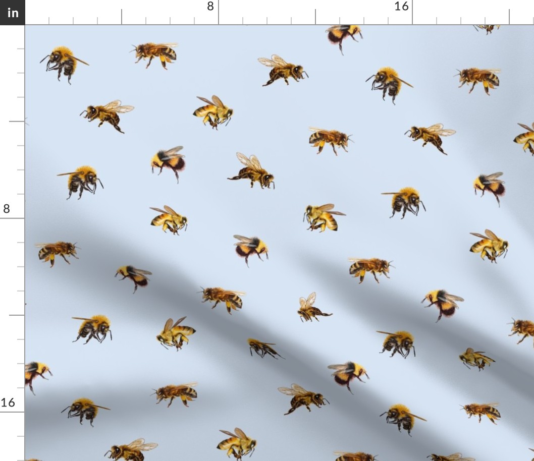 Honey Bees - Medium - French Blue