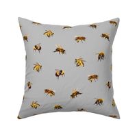 Honey Bees - Medium - Gray