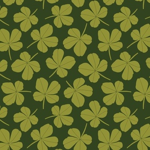 Lucky Little Clovers Md | on Dark Green