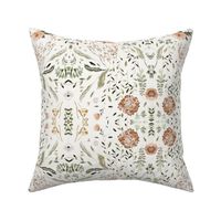 Bella Arabesque Floral (cream/neutral) LRG 