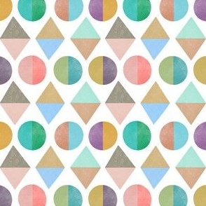 Geometric Shapes in Spring Pastels Sm.