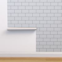 White Subway Tiles - Large Scale