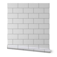 White Subway Tiles - Large Scale