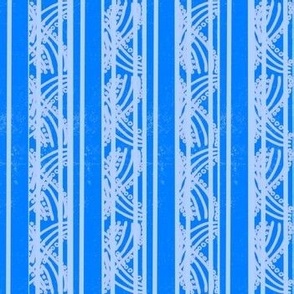 Decorative Vertical Stripes - Bright Blue