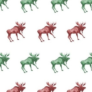 Moose - Green and Red