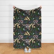 woodland in spring // larger scale - black