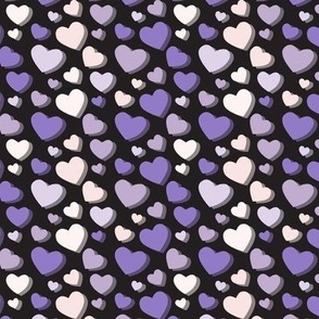 Lavender Purple Hearts