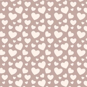 Neutral Soft Pink Hearts
