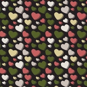 Pink Green Hearts Palette