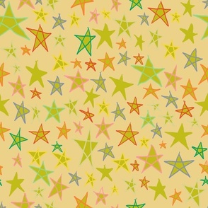 yellow and green stars