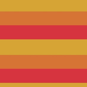 Yellow orange red stripes FP