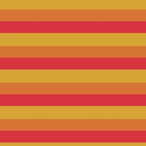 Yellow orange red stripes medium