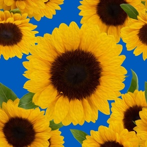 Sunflowers Allover Painted 2