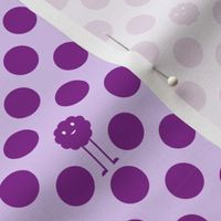 Monster Polka Dots - Purple