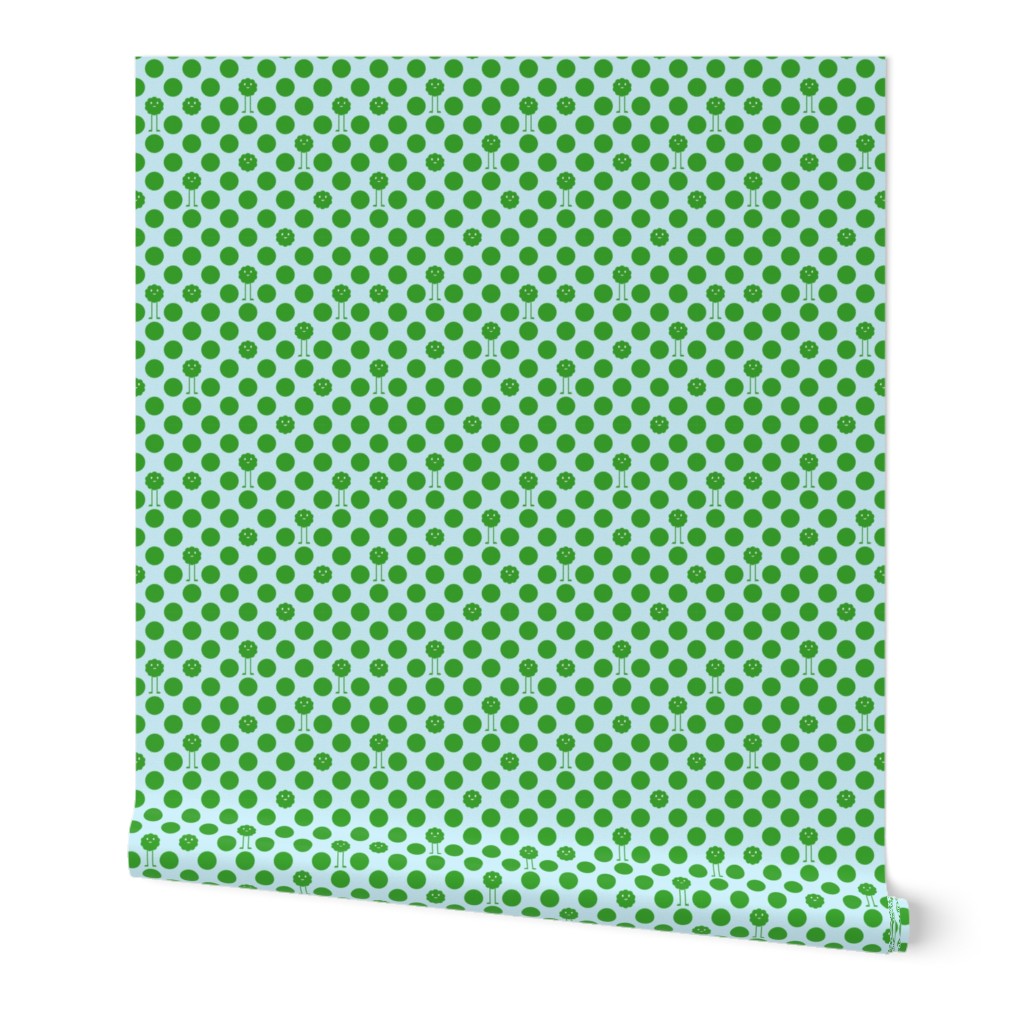 Monster Polka Dots - Boy (green dots)