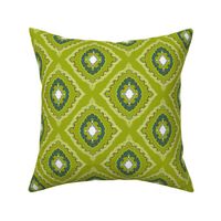 Arabetto Nuovo Damask in Green (6 inch)