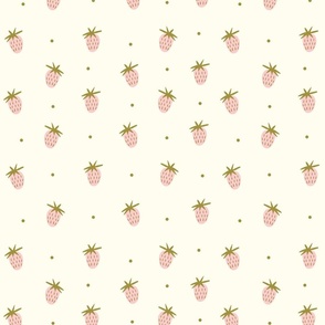 Summer Strawberries-Pastel Pink