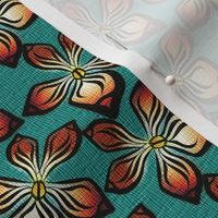ORCHID_WEAVE on teal