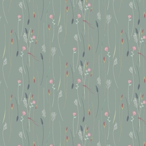 Shower of sweet flowers [olive] small