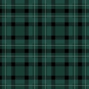 Winter wonderland Christmas check design trendy winter tartan plaid for the holidays pine green black and white   