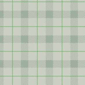 Soft pastel gingham design trendy tartan for nursery textiles sage green with a hint of apple 