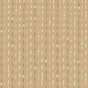 Stripes in Peach, Brown and Cream - Regular