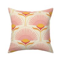 medium-large - custom request - aara palm floral - natural/pink