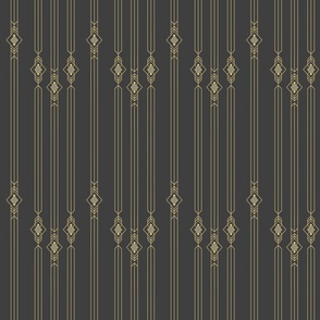 deco-stripe_charcoal-gray_gold